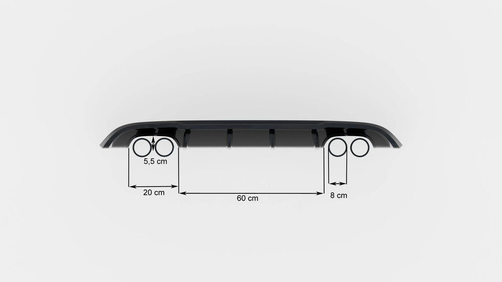 Volkswagen Golf Mk6 Diffuser (dual exit on each side)