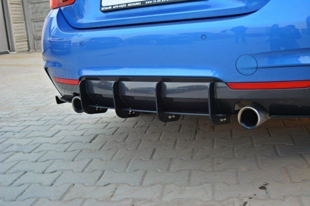 Difusor trasero y splitters laterales traseros BMW Serie 4 Coupé / Gran Coupé / Cabrio M-Pack F32 / F36 / F33