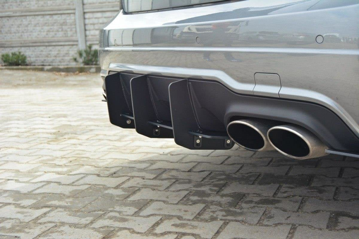 Difusor trasero y splitters laterales traseros Mercedes-Benz Clase C Berlina / Sedán / Familiar AMG-Line W204 / S204
