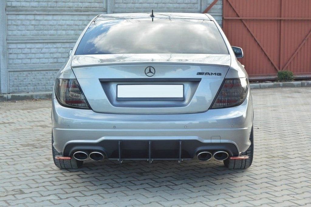 Difusor trasero y splitters laterales traseros Mercedes-Benz Clase C Berlina / Sedán / Familiar AMG-Line W204 / S204