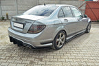 Difusor trasero y splitters laterales traseros Mercedes-Benz Clase C Berlina / Sedán / Familiar AMG-Line W204 / S204