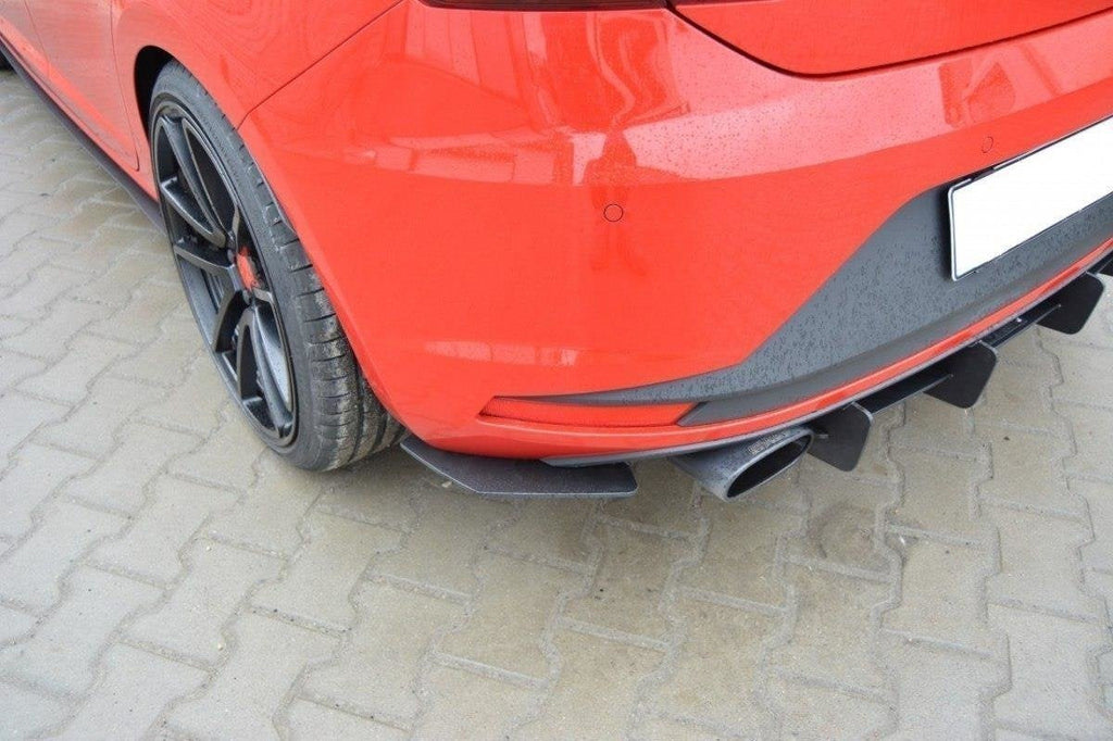 Difusor trasero y splitters laterales traseros Seat León III Cupra