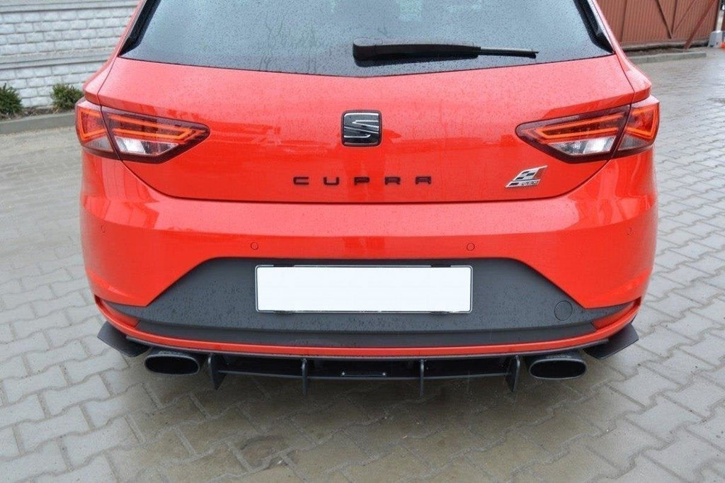 Difusor trasero y splitters laterales traseros Seat León III Cupra