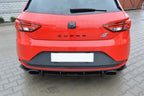 Difusor trasero y splitters laterales traseros Seat León III Cupra