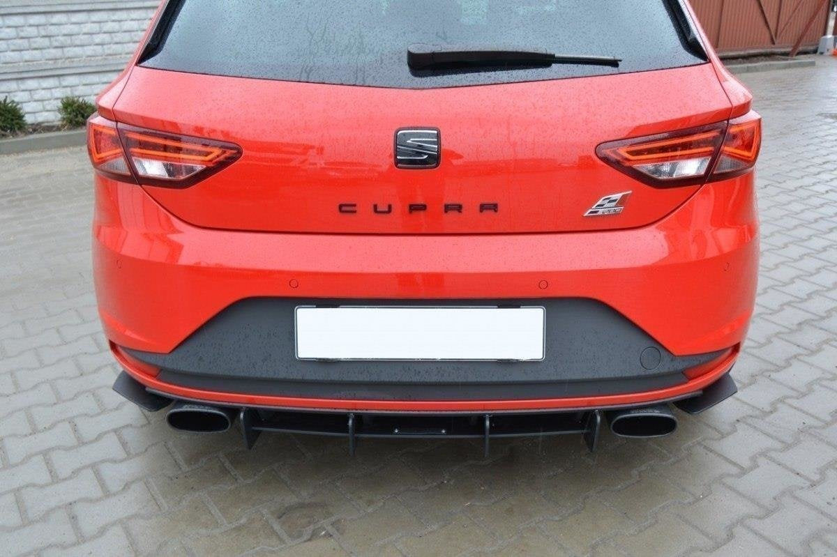 Difusor trasero y splitters laterales traseros Seat León III Cupra
