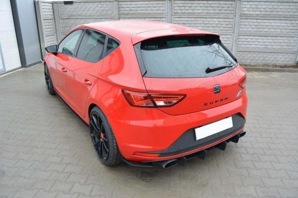Difusor trasero y splitters laterales traseros Seat León III Cupra