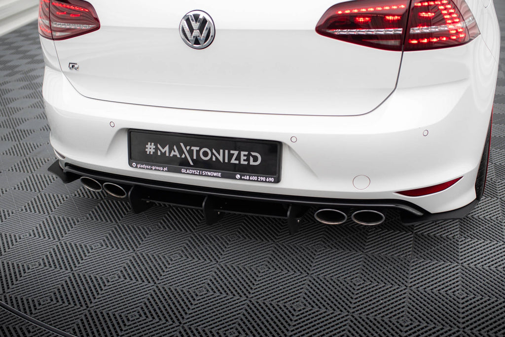 Rear diffuser and rear side splitters VW Golf 7 R Hatchback