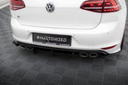 Rear diffuser and rear side splitters VW Golf 7 R Hatchback