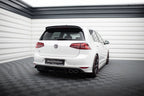 Rear diffuser and rear side splitters VW Golf 7 R Hatchback