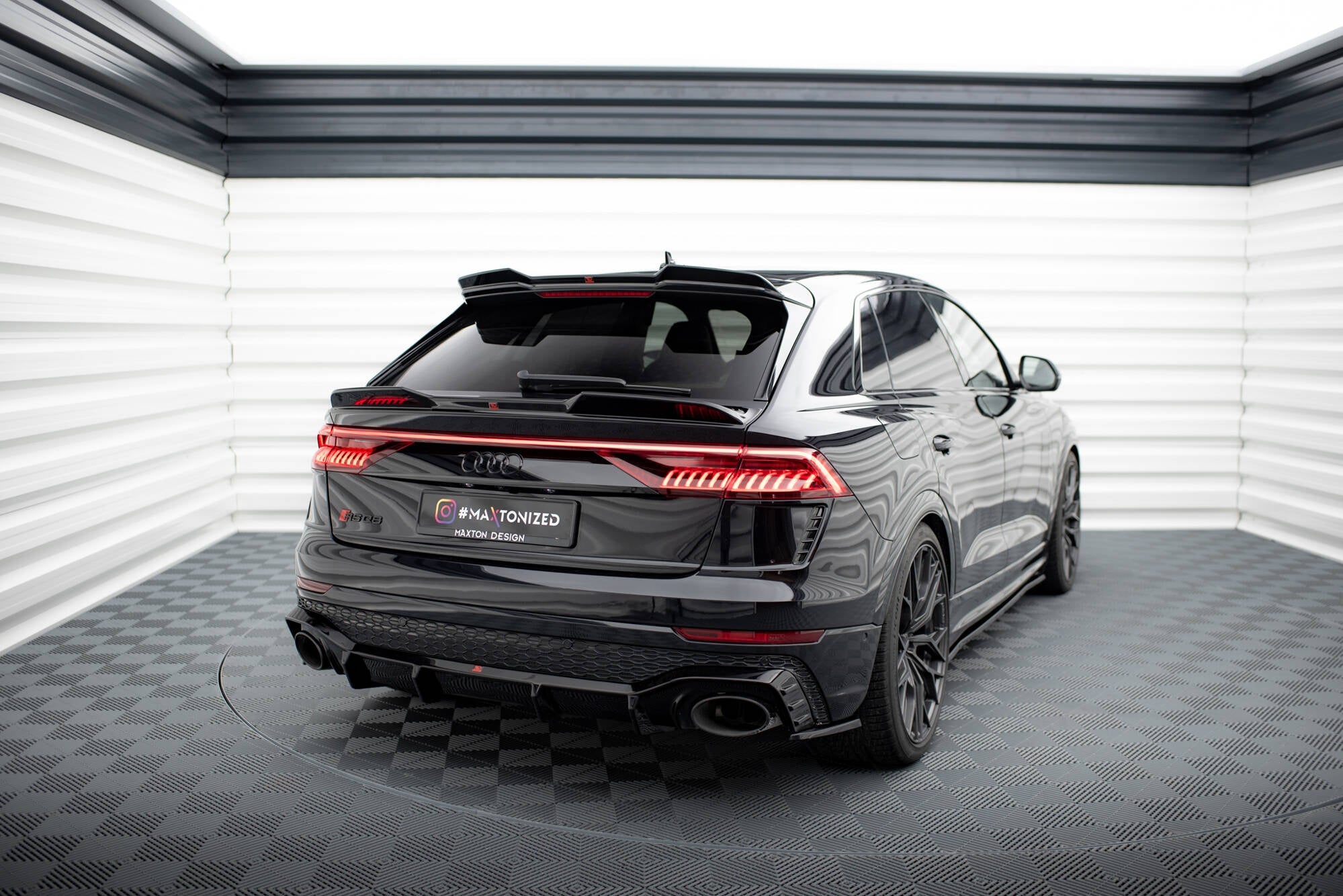 Superiores Extensión Spoiler 3D Audi RS Q8 Mk1