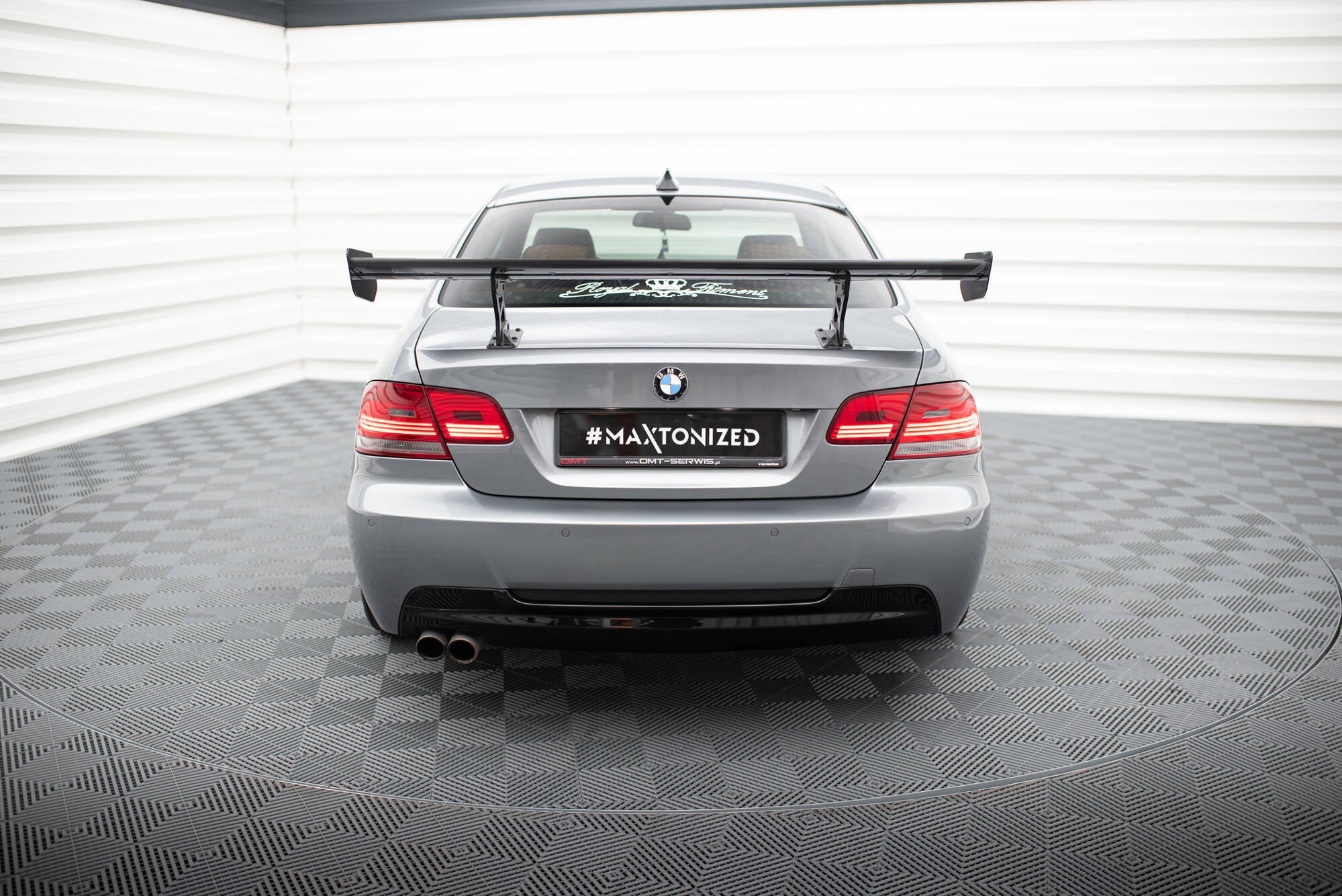 Spoiler de carbono con soportes internos BMW Serie 3 / M3 Coupé E92
