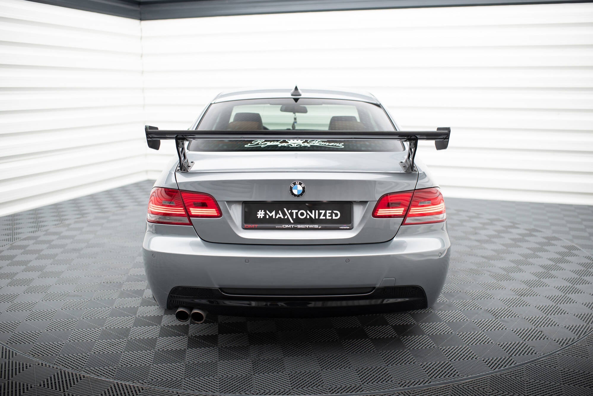 Spoiler de carbono con soportes externos BMW Serie 3 / M3 Coupé E92