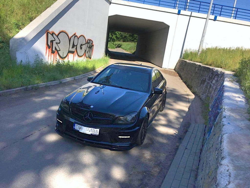 Front Lip Mercedes-Benz C63 AMG Sedan / Estate W204 Facelift / S204 Facelift