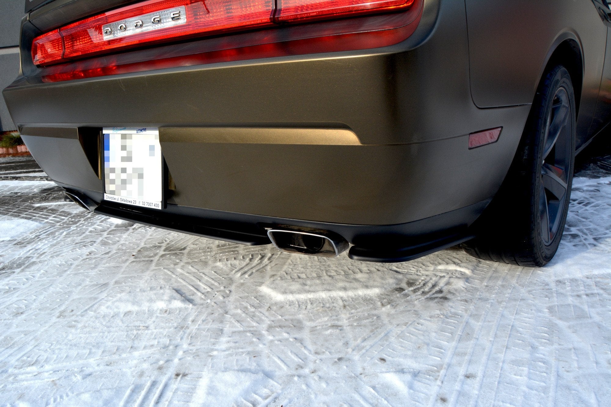Splitters laterales traseros Dodge Challenger Mk3 Phase-I SRT8 Coupé
