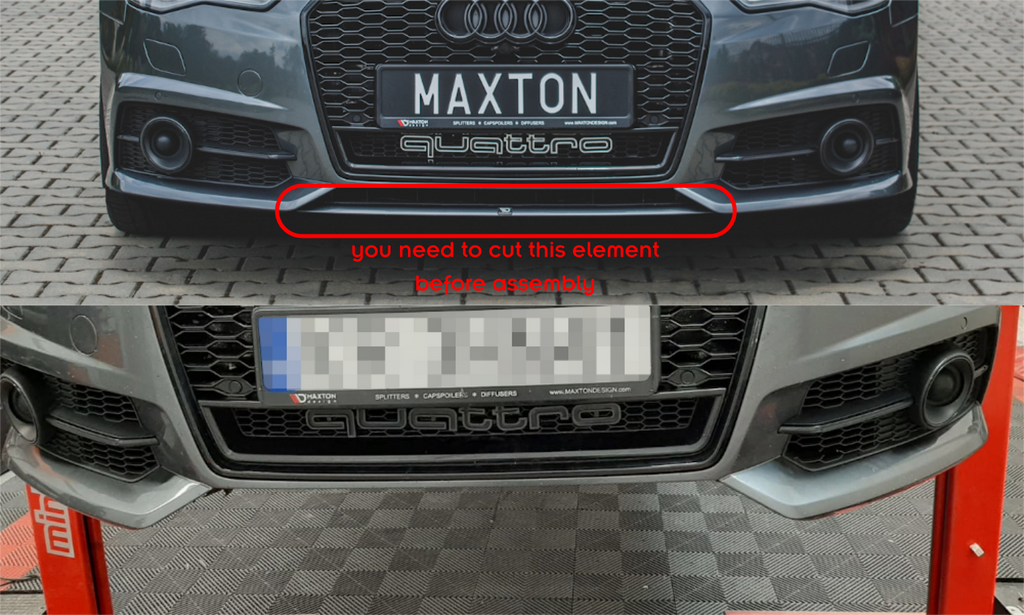 Lip delantero Audi A6 / A6 C7 S-Line / S6 C7 Facelift