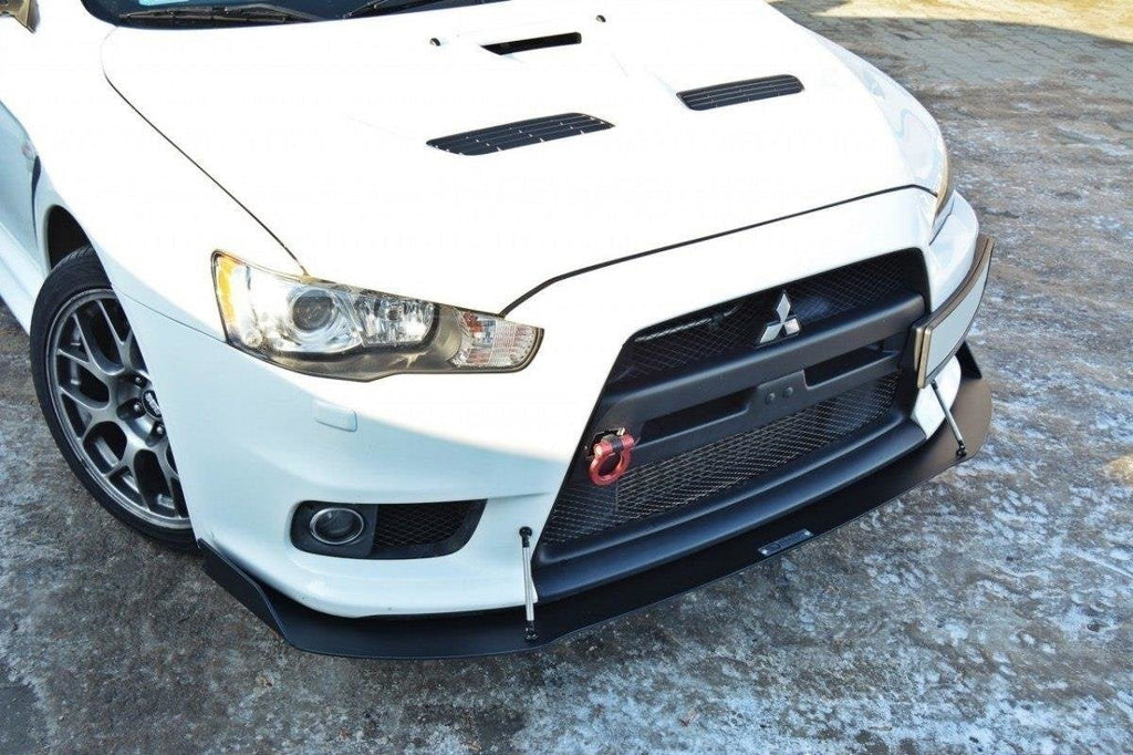 Racing front lip spoiler Mitsubishi Lancer Evo X Mk10 V.1