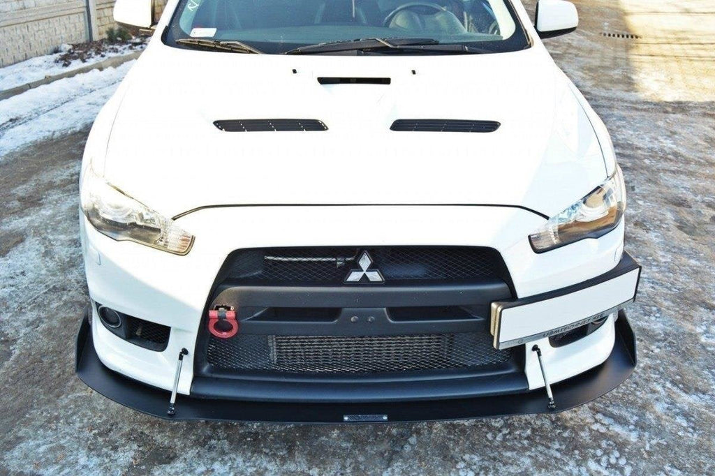Racing front lip spoiler Mitsubishi Lancer Evo X Mk10 V.1