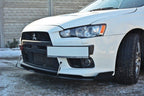 Racing front lip spoiler Mitsubishi Lancer Evo X Mk10 V.1