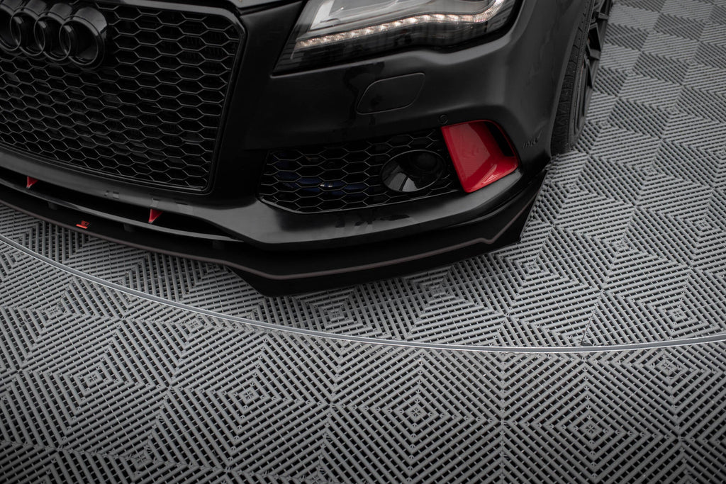 Front Lip Street Pro + Flaps Audi A7 RS7 Look C7