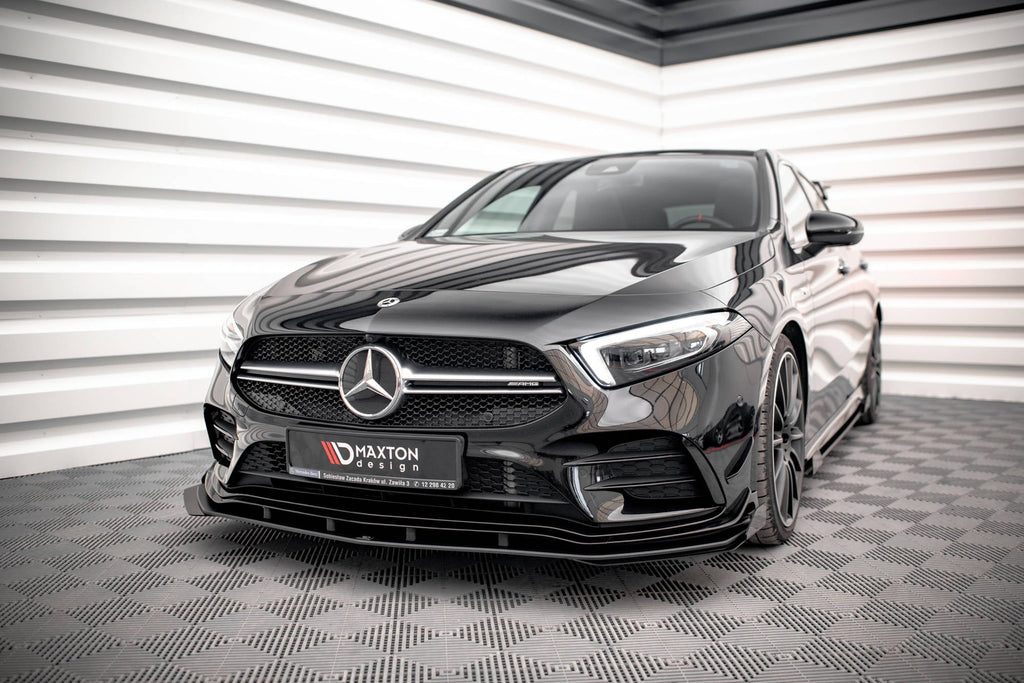Front Lip Street Pro + Flaps Mercedes A35 AMG / AMG-Line Aero Pack W177