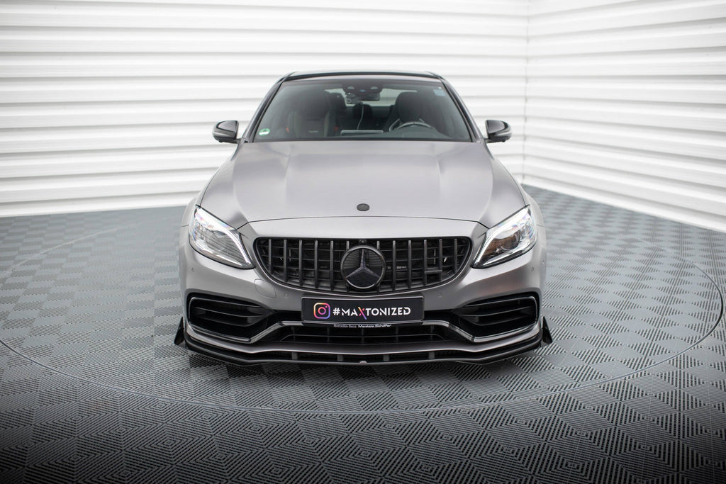 Front Lip Street Pro + Flaps Mercedes-AMG C63 Sedan / Estate W205 Facelift