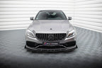 Front Lip Street Pro + Flaps Mercedes-AMG C63 Sedan / Estate W205 Facelift
