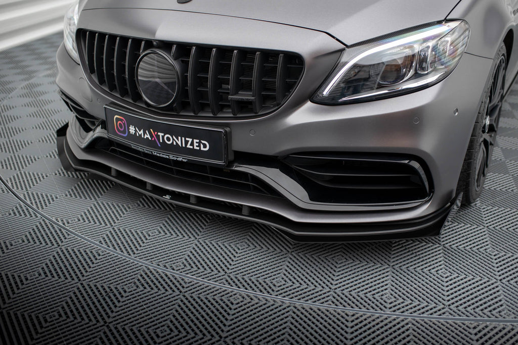 Front Lip Street Pro + Flaps Mercedes-AMG C63 Sedan / Estate W205 Facelift