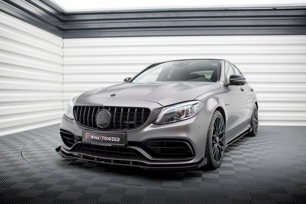 Front Lip Street Pro + Flaps Mercedes-AMG C63 Sedan / Estate W205 Facelift