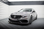 Front Lip Street Pro + Flaps Mercedes-AMG C63 Sedan / Estate W205 Facelift