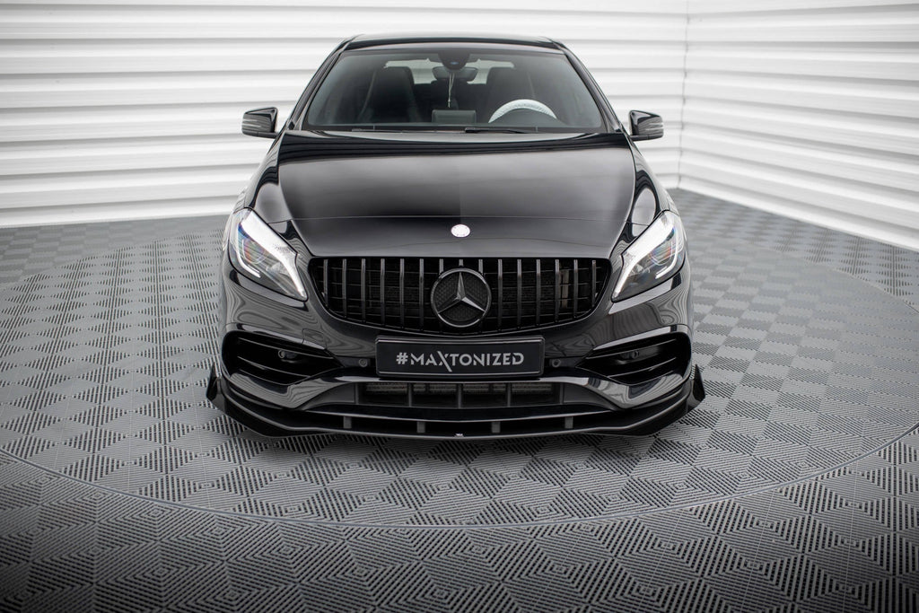 Front Splitter Street Pro + Flaps Mercedes-Benz A-Class AMG-Line W176 Facelift