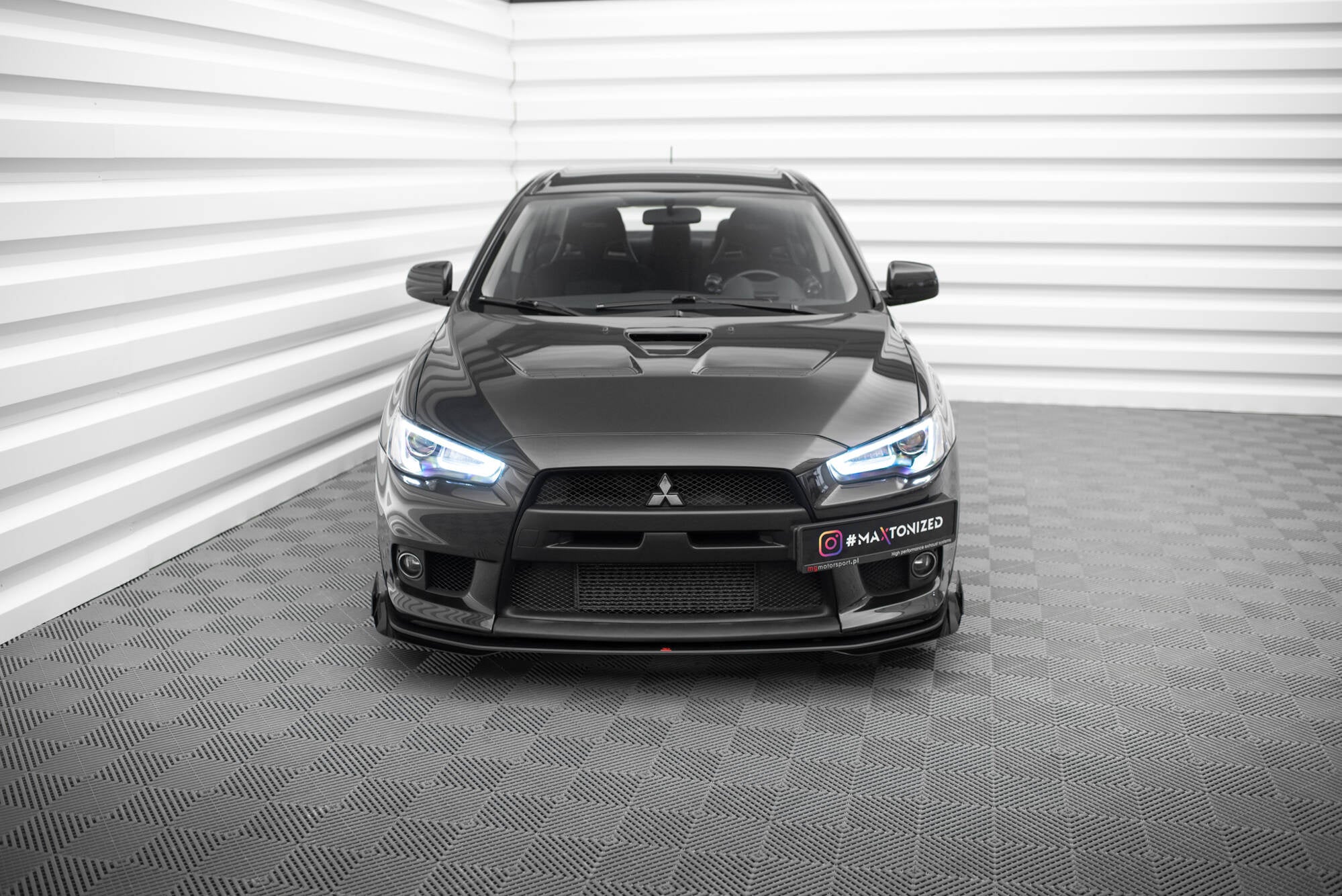 Lip delantero Street Pro + flaps Mitsubishi Lancer EVO X Mk10