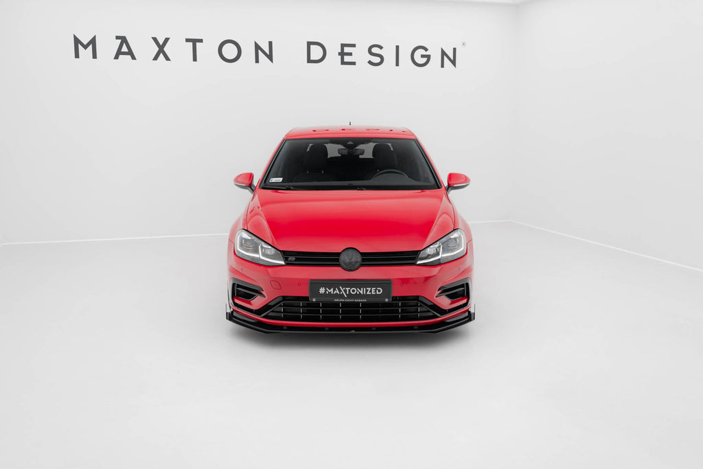 Front Splitter Street Pro + Flaps Volkswagen Golf R / R-Line Mk7 Facelift