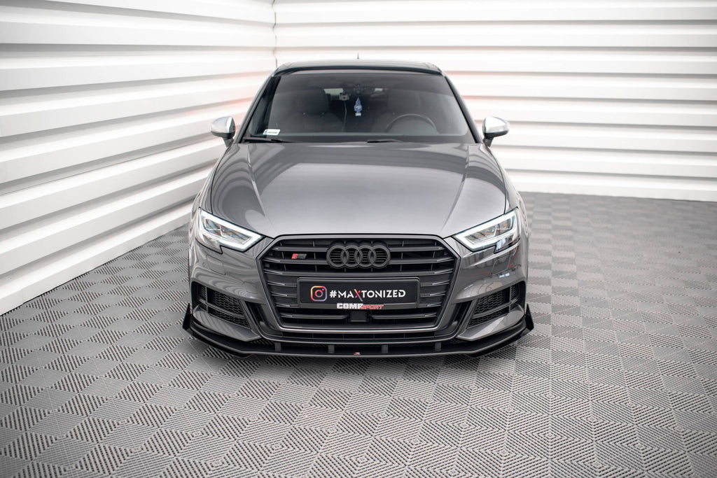 Front Lip Street Pro V.1 + Flaps Audi S3 / A3 S-Line Sportback 8V Facelift