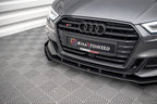Front Lip Street Pro V.1 + Flaps Audi S3 / A3 S-Line Sportback 8V Facelift