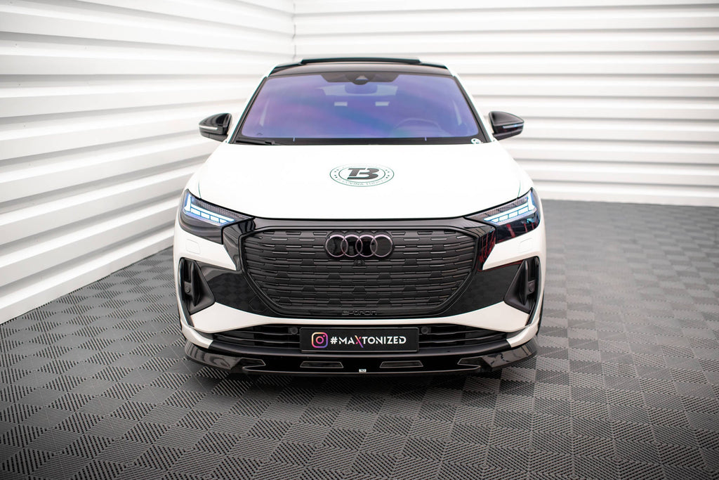 Front Lip V.1 Audi Q4 e-tron Sportback S-line Mk1