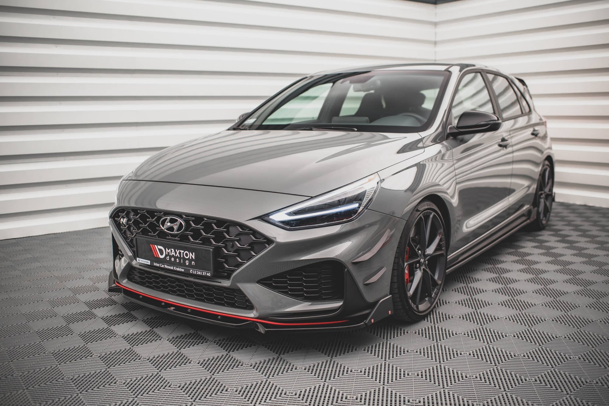 Lip delantero V.1 + flaps Hyundai i30 N / i30 N-Line Hatchback / Fastback Mk3 Facelift
