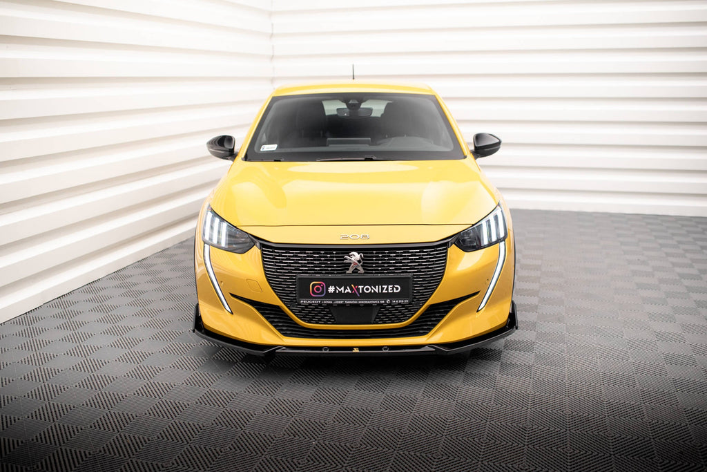 Front Lip V.1 + Flaps Peugeot 208 GT Mk2