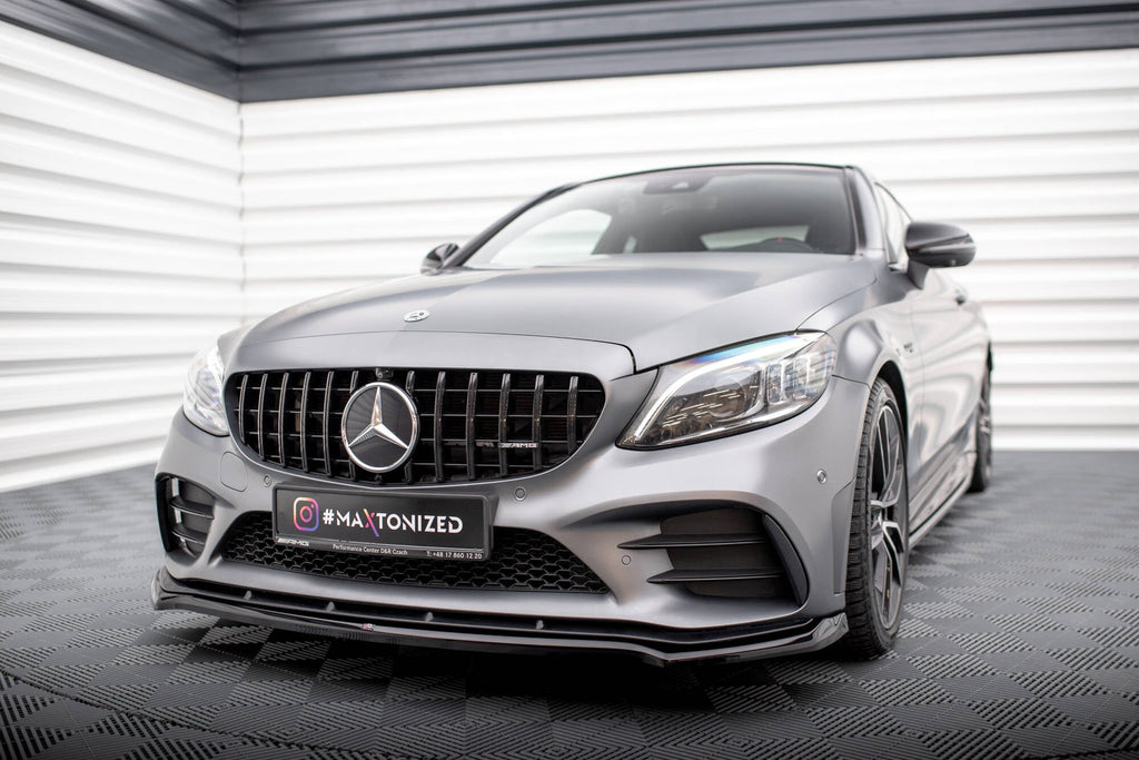 Front Lip V.1 Mercedes-AMG C43 Coupé / Cabrio / Sedan / Wagon C205 / A205 / W205 / S205 Facelift