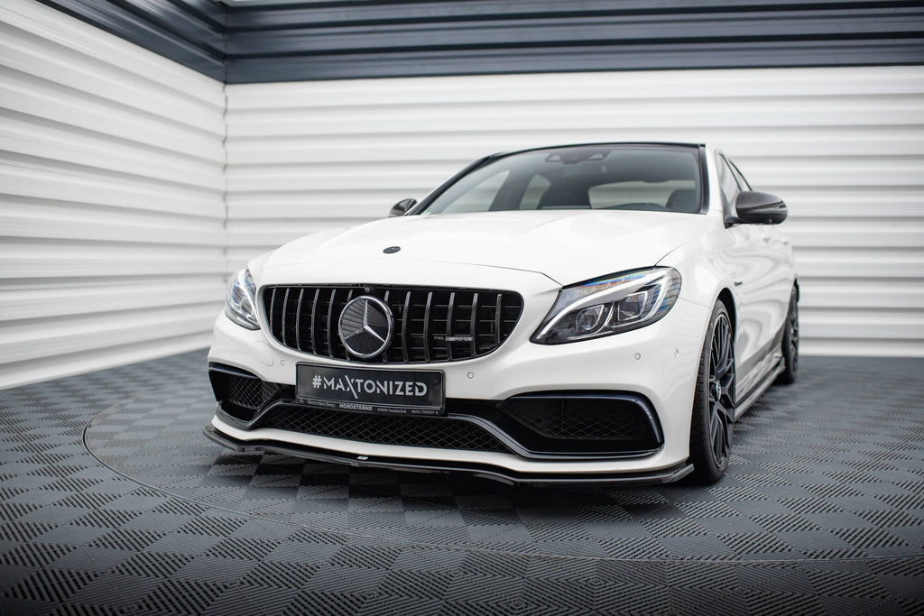 Front splitter V.1 Mercedes-AMG C63 Saloon / Sedan / Estate W205 / S205