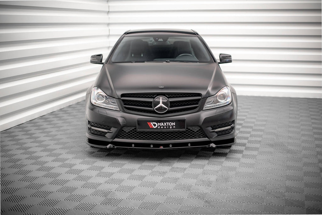 Lip delantero V.1 Mercedes-Benz Clase C Coupé / Berlina / Sedán / Familiar AMG-Line C204 / W204 Facelift / S204 Facelift