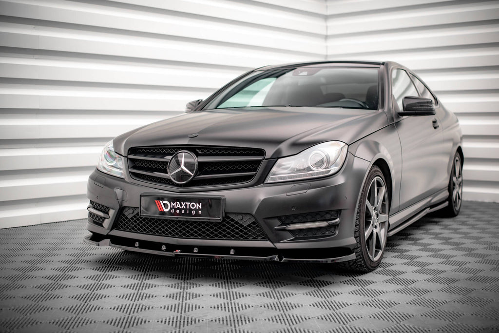 Lip delantero V.1 Mercedes-Benz Clase C Coupé / Berlina / Sedán / Familiar AMG-Line C204 / W204 Facelift / S204 Facelift