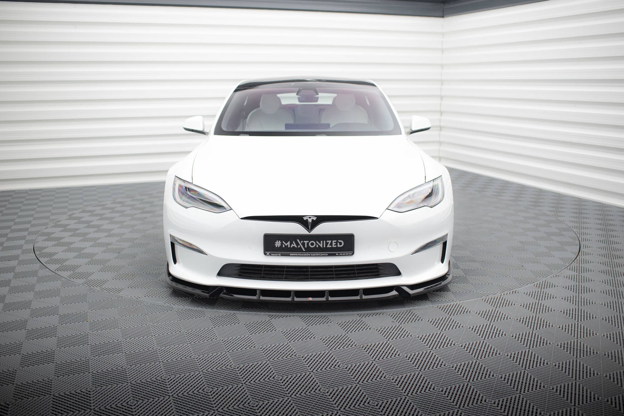 Lip delantero V.1 Tesla Model S Plaid Mk1 Facelift