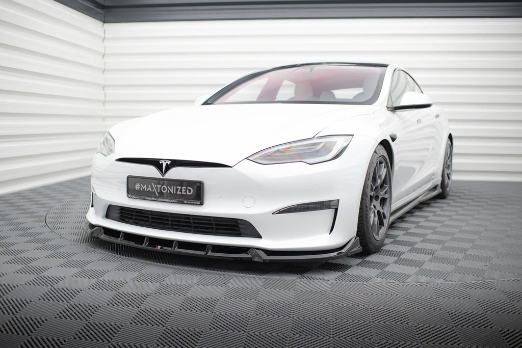 Lip delantero V.1 Tesla Model S Plaid Mk1 Facelift