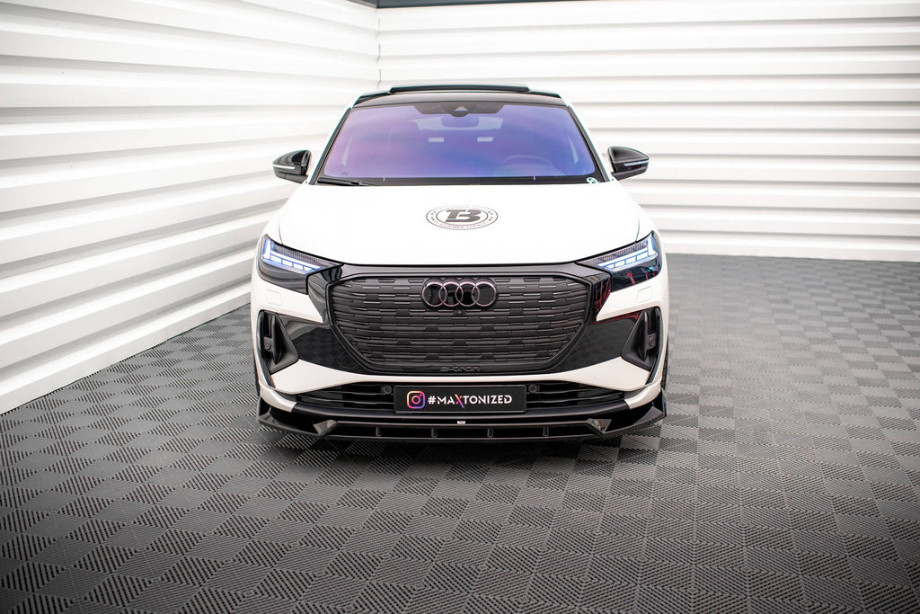 Front lip V.2 Audi Q4 e-tron Sportback S-line Mk1
