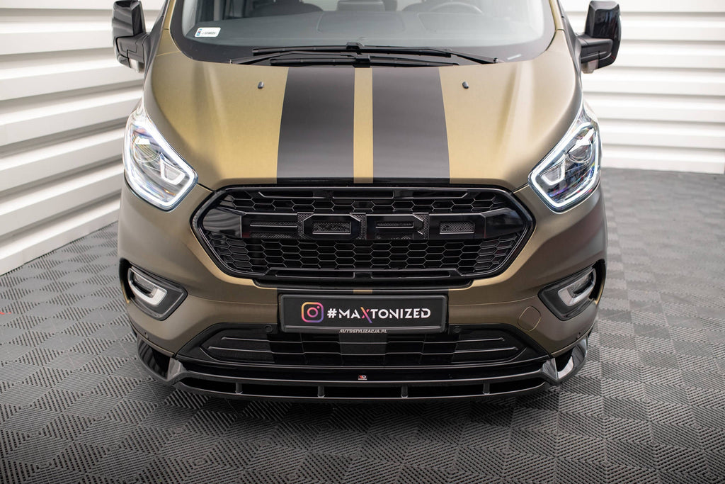 Front lip V.2 Ford Transit Custom Mk1 Facelift / Tourneo Custom Mk1 Facelift