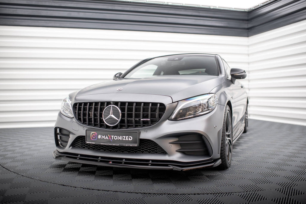 Front Lip V.2 Mercedes-AMG C43 Coupé / Cabriolet / Sedan / Estate C205 / A205 / W205 / S205 Facelift