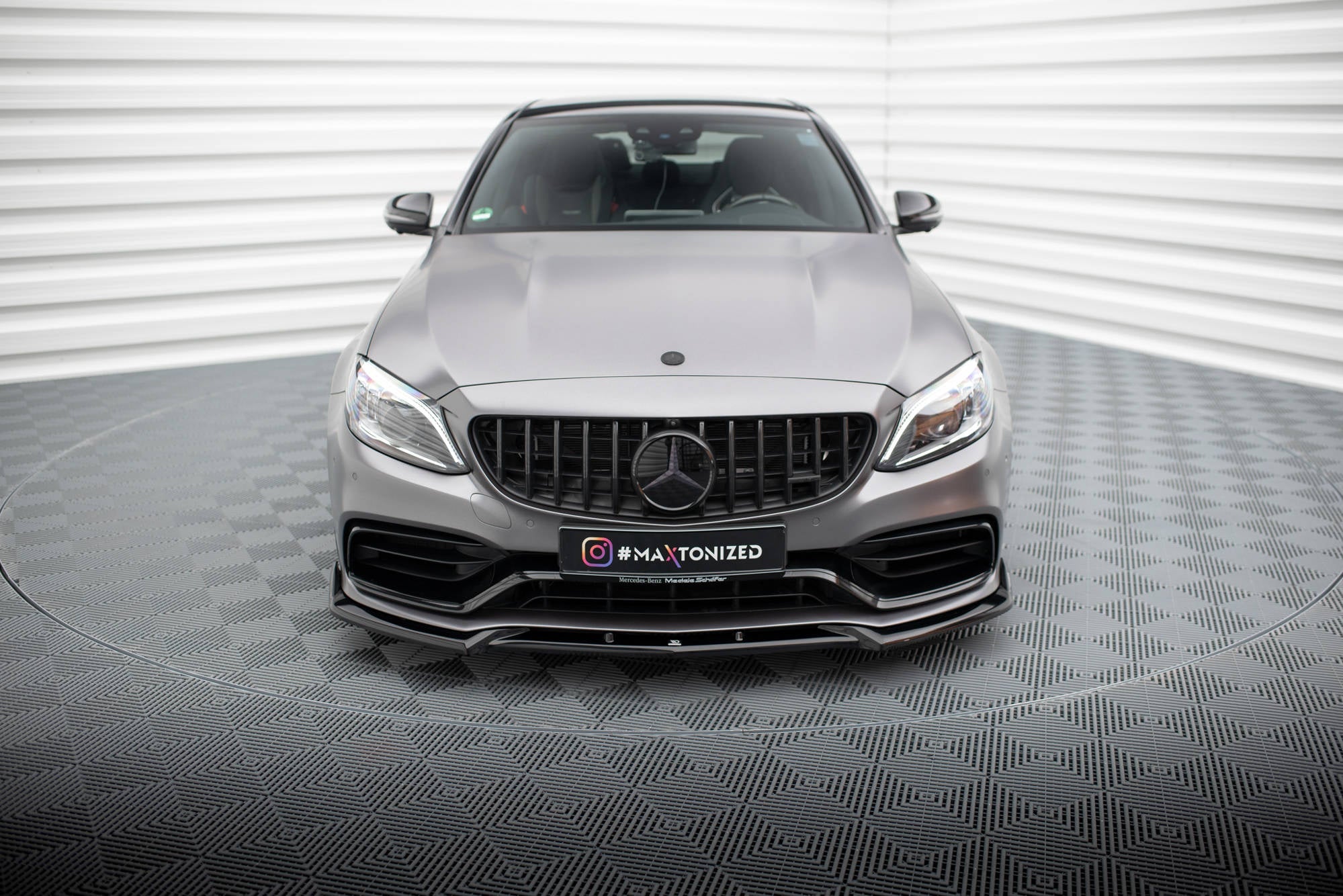 Lip delantero V.2 Mercedes-AMG C63 Berlina / Sedán / Familiar W205 Facelift