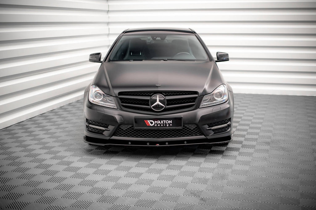 Lip delantero V.2 Mercedes-Benz Clase C Coupé / Berlina / Sedán / Familiar AMG-Line C204 / W204 Facelift / S204 Facelift