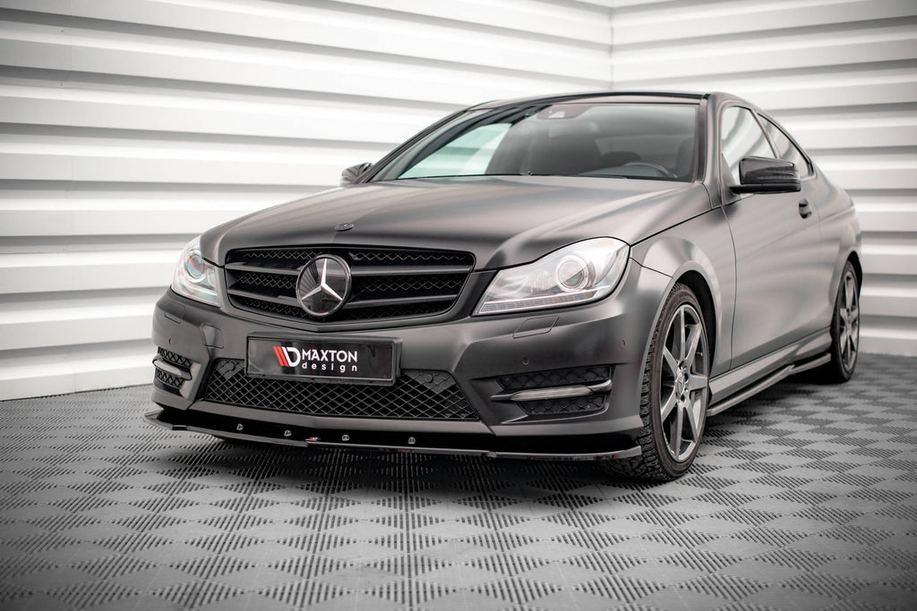 Lip delantero V.2 Mercedes-Benz Clase C Coupé / Berlina / Sedán / Familiar AMG-Line C204 / W204 Facelift / S204 Facelift