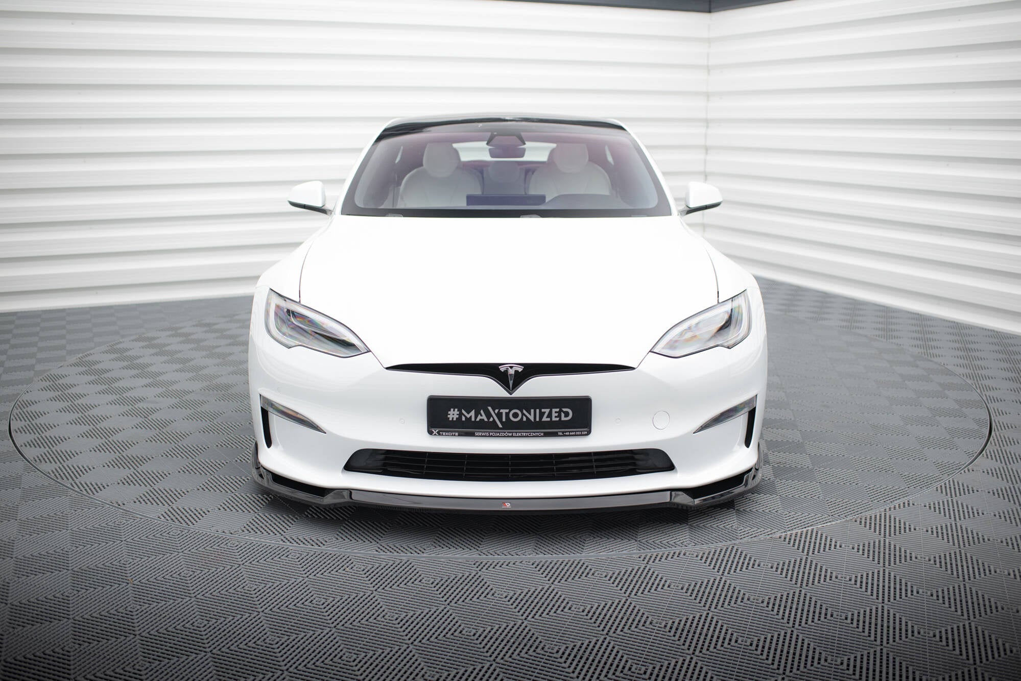 Lip delantero V.2 Tesla Model S Plaid Mk1 Facelift
